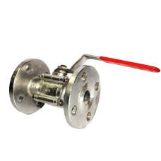 SS IC Ball Valve Flanged End (RACER) Forged Investment Casting Three Piece CF 8 Stainless Steel 304. (ISO MARKED) #E Table